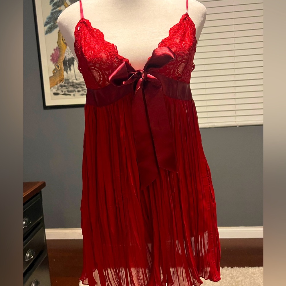 - Victoria’s Secret Burgundy teddy with adjustable straps. Sexy teddy.